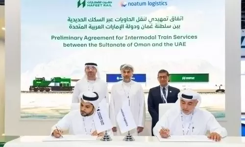 Noatum Logistics and Hafeet Rail sign preliminary agreement for Sohar-Abu Dhabi freight rail service