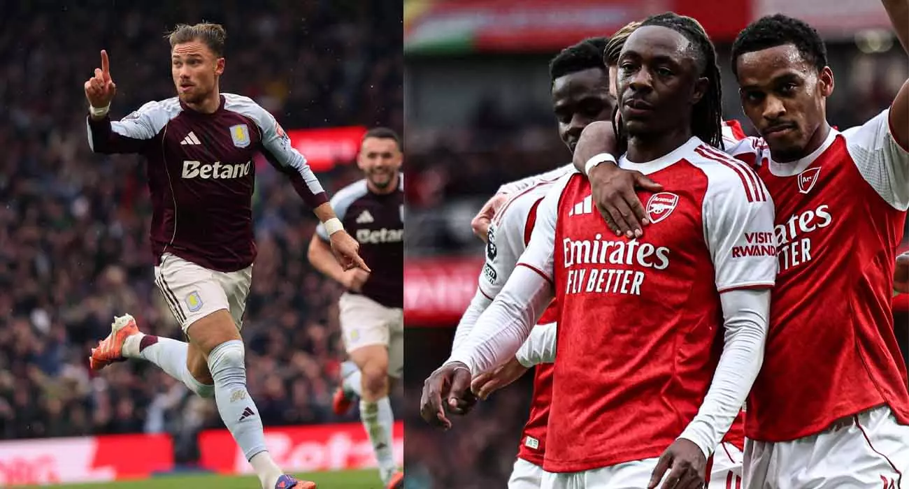 Aston Villa knocks out City in Premier League; Arsenal advances past Crystal Palace