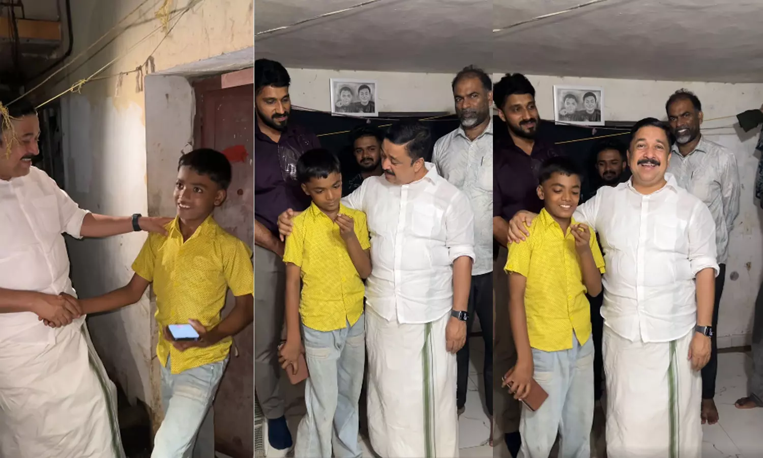 Najeeb Kanthapuram MLA takes care of the education expenses of a seventh-grader who sells tea for a living