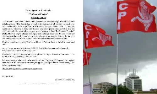 സിപിഐ വകുപ്പിൽ എൻഇപി; നയം നടപ്പിലാക്കിയത് കാർഷിക സർവകലാശാലയിൽ