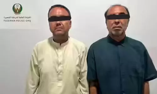 ബാങ്ക് ഉപഭോക്താക്കളെ ലക്ഷ്യമിട്ട് കൊള്ള, ഫുജൈറയിൽ രണ്ടുപേർ അറസ്റ്റിൽ