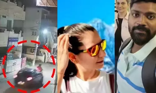 കാറിന്‍റെ കണ്ണാടിയിൽ സ്കൂട്ട‍ർ തട്ടി; ബം​ഗളൂരുവിൽ ഡെലിവറി ബോയിയെ കാറിടിച്ചു കൊന്നത് മലയാളി യുവാവും ഭാര്യയും