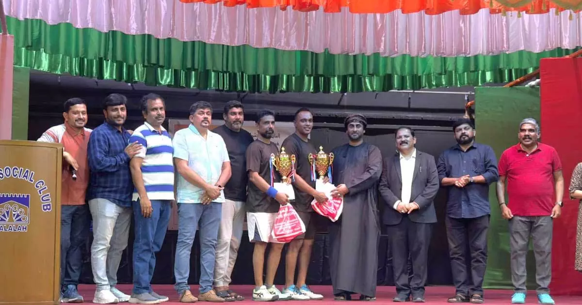 ഐ.എസ്‌.സി സലാല ഡബിൾ ഷട്ടിൽ ബാഡ്മിന്റൺ ടൂർണമന്റ്‌; അജിത്‌-നിഷാദ്‌, പൂജ -കസ്വി ടീമുകൾ വിജയികൾ