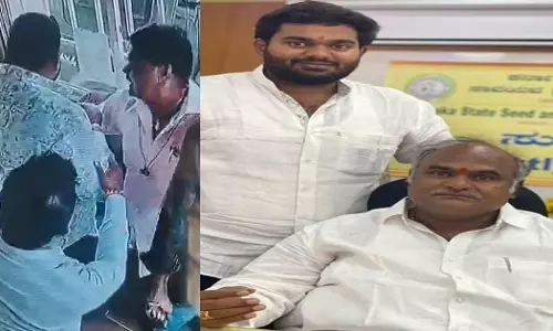 എന്റെ അച്ഛൻ ആരാണെന്ന് അറിയാമോ?; പണമടയ്ക്കാൻ ആവശ്യപ്പെട്ടതിന് ടോൾ ജീവനക്കാരനെ മര്ദിച്ച് ബിജെപി നേതാവിന്റെ മകൻ, വീഡിയോ എന്റെ അച്ഛൻ ആരാണെന്ന് അറിയാമോ?; പണമടയ്ക്കാൻ ആവശ്യപ്പെട്ടതിന് ടോൾ ജീവനക്കാരനെ മര്ദിച്ച് ബിജെപി നേതാവിന്റെ മകൻ, വീഡിയോ