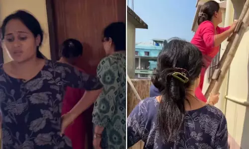 ശുചിമുറിയിൽ കുടുങ്ങിയ മകനെ രക്ഷിക്കുന്നതിനിടെ റീൽ; അമ്മയുടെ ബോധവത്കരണത്തിൽ വിമർശനവുമായി സോഷ്യൽ മീഡിയ