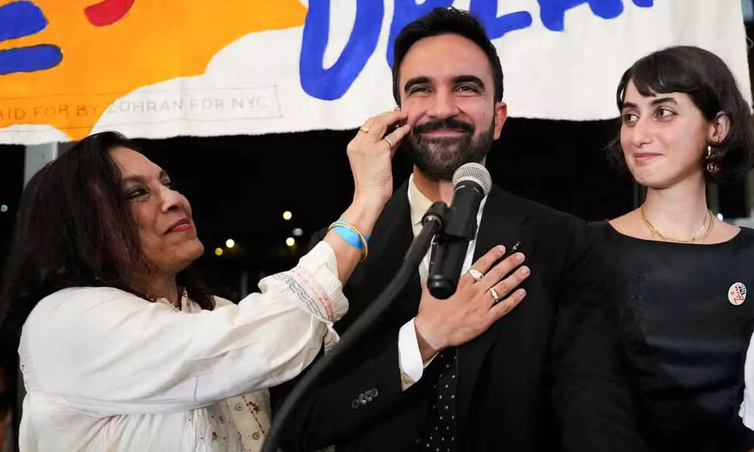 നെഹ്റുവിന്റെ പ്രസംഗം മുതൽ ധൂം മച്ചാലെ പാട്ട് വരെ: ഇന്ത്യക്കാരെ കയ്യിലെടുത്ത് മംദാനി