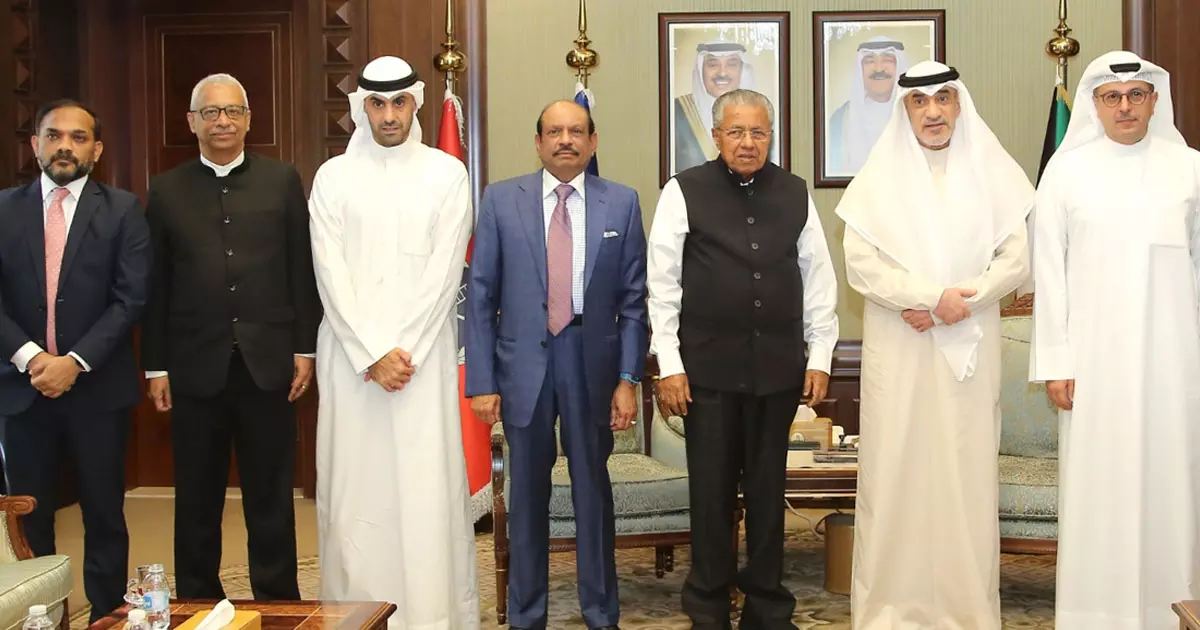 Chief Minister Pinarayi Vijayan meets with Kuwait Deputy Prime Minister