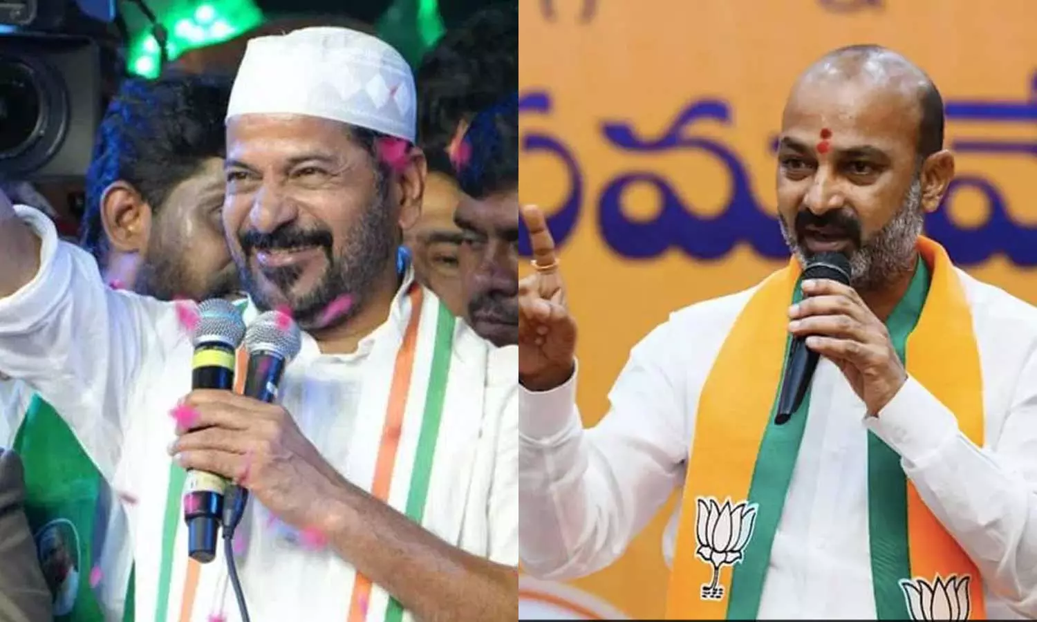 Get Owaisi to temple BJP Union Minister slams Revanth Reddy for wearing skull cap Get Owaisi to temple BJP Union Minister slams Revanth Reddy for wearing skull cap