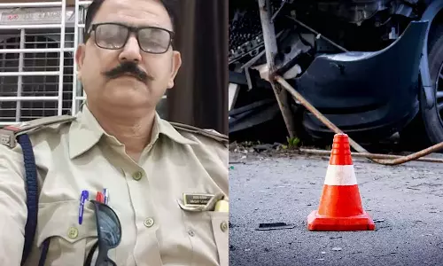 Drunk cop rams bikes kills one injures 4 including children in Madhya Pradesh