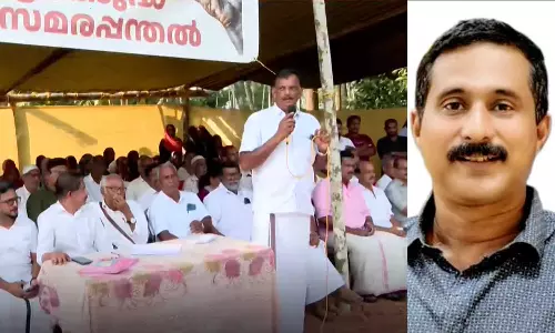 Former Kattippara Panchayat President goes on hunger strike against Thamarassery Fresh Cut Centre