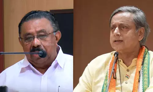 ശശി തരൂർ തല മറന്ന് എണ്ണ തേക്കുന്നു,അദ്വാനിയെ പുകഴ്ത്താൻ വേണ്ടി കോൺഗ്രസ് നേതാക്കളെ ഇകഴ്ത്തി കാണിച്ചു; എം.എം ഹസൻ ശശി തരൂർ തല മറന്ന് എണ്ണ തേക്കുന്നു,അദ്വാനിയെ പുകഴ്ത്താൻ വേണ്ടി കോൺഗ്രസ് നേതാക്കളെ ഇകഴ്ത്തി കാണിച്ചു; എം.എം ഹസൻ