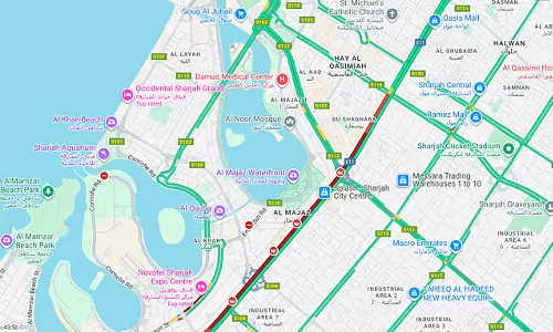 അപകടങ്ങൾ, കനത്ത ​ഗതാ​ഗത തടസ്സങ്ങൾ.. ദുബൈ- ഷാ‍ർജ യാത്രമാർ​ഗങ്ങളായ E11, E311 റോഡുകൾ സ്തംഭിച്ചു