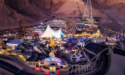 Six Flags theme park opens in Qiddiyah