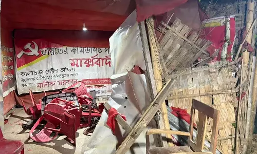 CPM Accuses BJP Supporters Of Vandalising Offices In Tripura Post Bihar Poll Triumph