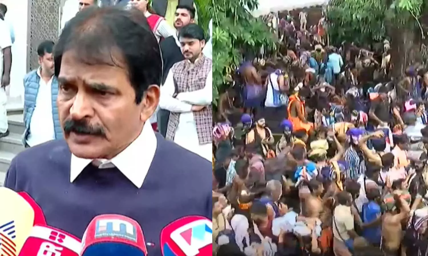 ശബരിമലയിലെ ഭക്ത ജനത്തിരക്ക്: സ്വന്തം കെടുകാര്യസ്ഥത മറച്ചുവെക്കുന്നതിനിടെ സര്ക്കാര് വരുത്തിവെച്ച പിടിപ്പുകേടെന്ന് കെ.സി വേണുഗോപാല് ശബരിമലയിലെ ഭക്ത ജനത്തിരക്ക്: സ്വന്തം കെടുകാര്യസ്ഥത മറച്ചുവെക്കുന്നതിനിടെ സര്ക്കാര് വരുത്തിവെച്ച പിടിപ്പുകേടെന്ന് കെ.സി വേണുഗോപാല്