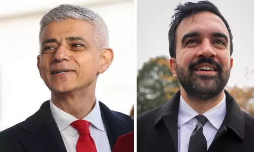 വലിയ നഗരങ്ങൾ പോലെയാണ് സൊഹ്‌റാൻ മംദാനി; ന്യൂയോർക്ക് മേയറെ പ്രശംസിച്ച് ലണ്ടൻ മേയർ