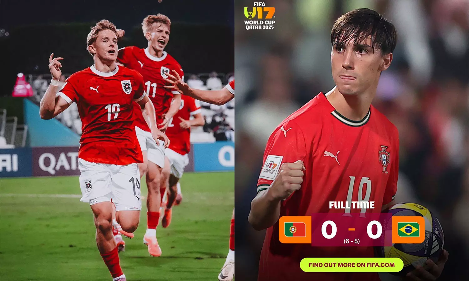 അണ്ടർ 17 ലോകകപ്പ് ഫൈനൽ ലൈനപ്പായി, പോർച്ചുഗൽ ഓസ്ട്രിയയെ നേരിടും