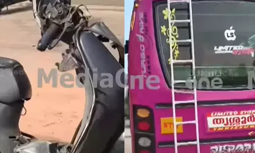 തൃശ്ശൂരിൽ വാഹനാപകടം: യുവതിക്ക് ദാരുണാന്ത്യം