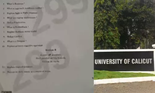കാലിക്കറ്റ് സർവകലാശാല പരീക്ഷ നടത്തിപ്പിൽ ഗുരുതര വീഴ്ച; പരീക്ഷക്ക് നൽകിയത് കഴിഞ്ഞ വർഷത്തെ ചോദ്യ പേപ്പർ