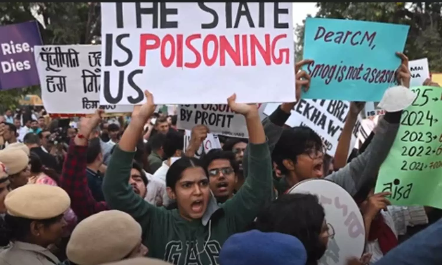 ഡൽഹിയിലെ വായുമലിനീകരണം: പ്രതിഷേധത്തിനിടെ അറസ്റ്റിലായ മലയാളിയടക്കം ഒമ്പത് പേർക്ക് ജാമ്യം