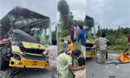 തമിഴ്‌നാട്ടിലെ ശിവഗംഗയിൽ ബസുകൾ കൂട്ടിയിടിച്ച് 11 മരണം