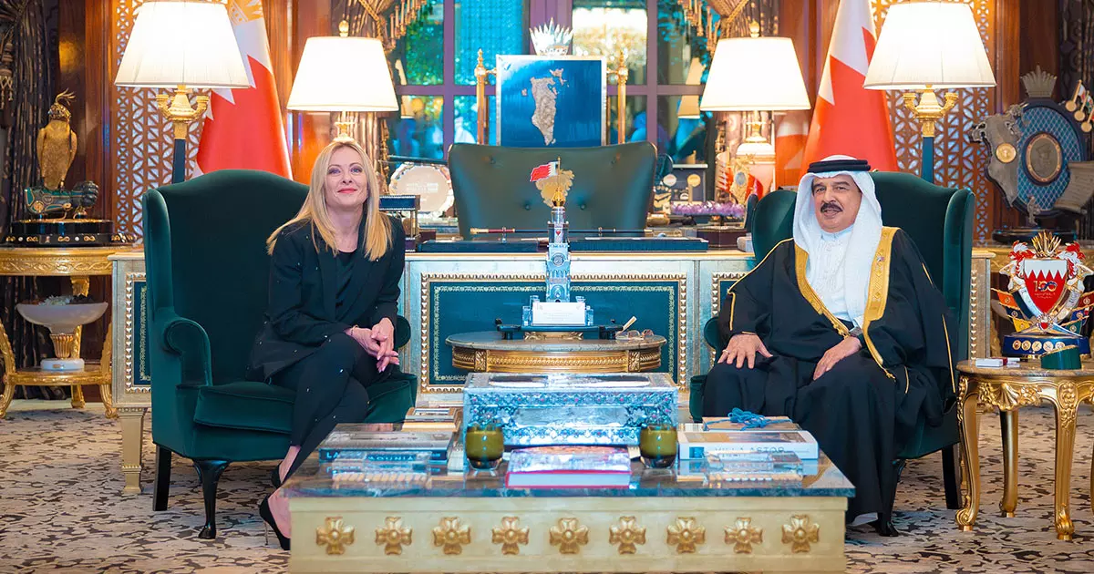 GCC Summit in Bahrain today; Italian President Meloni is the guest of honor