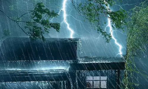 Chance of rain with thunderstorms in kerala today