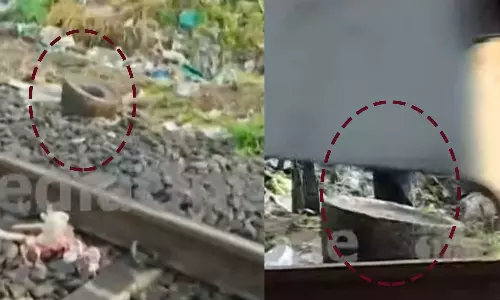 റെയില്‍വെ ട്രാക്കില്‍ ആട്ടുകല്ല്; കൊച്ചിയില്‍ ട്രെയിന്‍ അട്ടിമറിയെന്ന് സംശയം