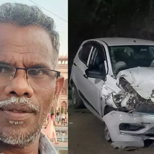 റോഡില്‍ പശുവിനെ കണ്ട് വെട്ടിച്ച കാര്‍ മണ്‍തിട്ടയിലിടിച്ച് കോണ്‍ട്രാക്ടര്‍ മരിച്ചു