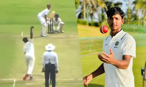 കൂച്ച് ബെഹാർ ട്രോഫിയിൽ കേരളത്തിനെതിരെ ഝാർഖണ്ഡ് 206 റൺസിന് പുറത്ത്, മൊഹമ്മദ് ഇനാന് അഞ്ച് വിക്കറ്റ് കൂച്ച് ബെഹാർ ട്രോഫിയിൽ കേരളത്തിനെതിരെ ഝാർഖണ്ഡ് 206 റൺസിന് പുറത്ത്, മൊഹമ്മദ് ഇനാന് അഞ്ച് വിക്കറ്റ്