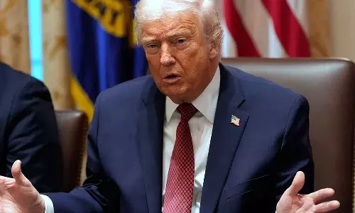 അരി ഇറക്കുമതി; ഇന്ത്യക്ക് മേൽ വീണ്ടും തീരുവ ഭീഷണിയുമായി ഡൊണാൾഡ് ട്രംപ് അരി ഇറക്കുമതി; ഇന്ത്യക്ക് മേൽ വീണ്ടും തീരുവ ഭീഷണിയുമായി ഡൊണാൾഡ് ട്രംപ്