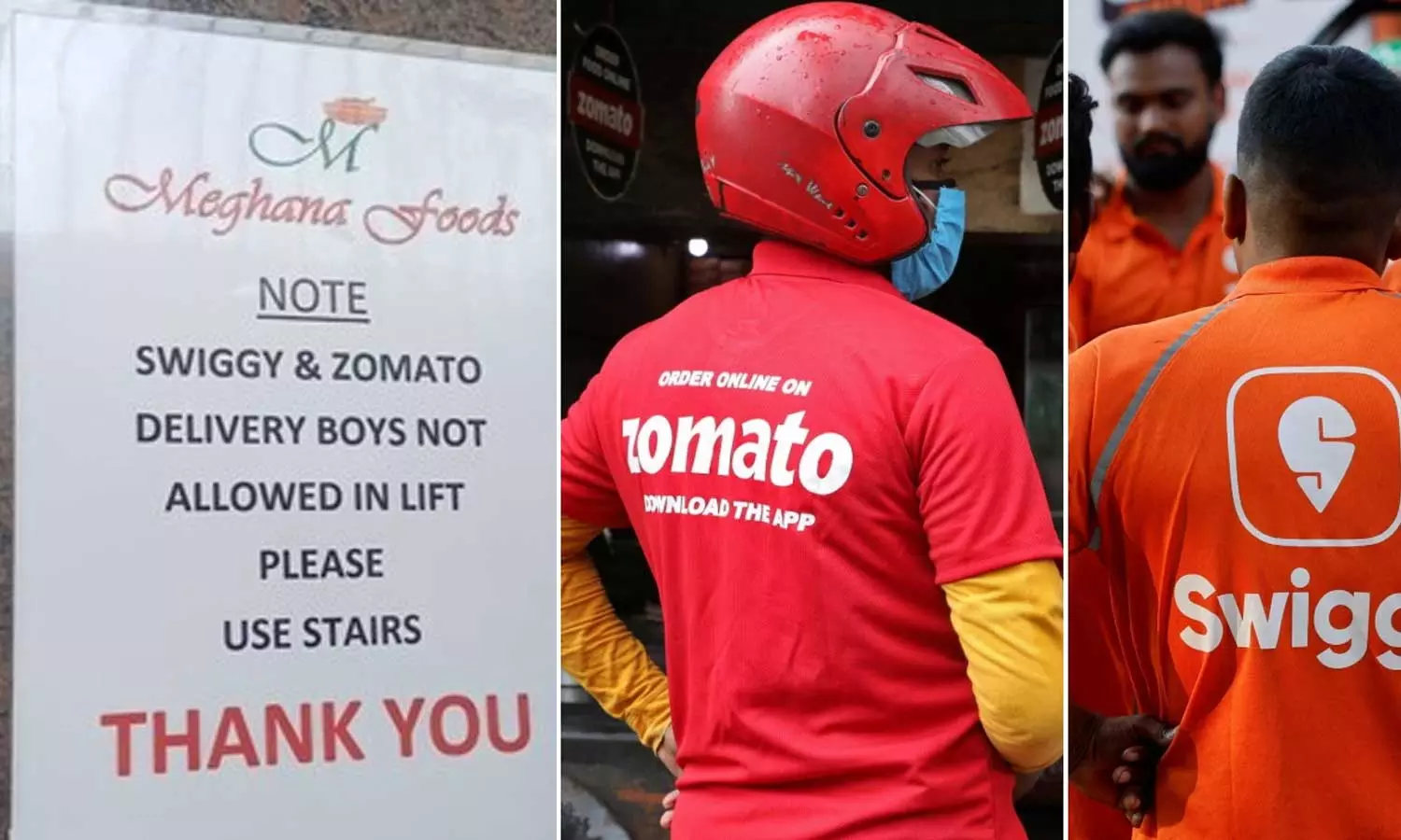 സ്വിഗ്ഗി, സൊമാറ്റോ ഡെലിവറി ബോയ്സ് ലിഫ്റ്റ് ഉപയോഗിക്കരുതെന്ന് പോസ്റ്റർ: വിവാദമായതിന് പിന്നാലെ ക്ഷമാപണവുമായി ബെംഗളൂരുവിലെ റെസ്റ്റോറന്റ് സ്വിഗ്ഗി, സൊമാറ്റോ ഡെലിവറി ബോയ്സ് ലിഫ്റ്റ് ഉപയോഗിക്കരുതെന്ന് പോസ്റ്റർ: വിവാദമായതിന് പിന്നാലെ ക്ഷമാപണവുമായി ബെംഗളൂരുവിലെ റെസ്റ്റോറന്റ്