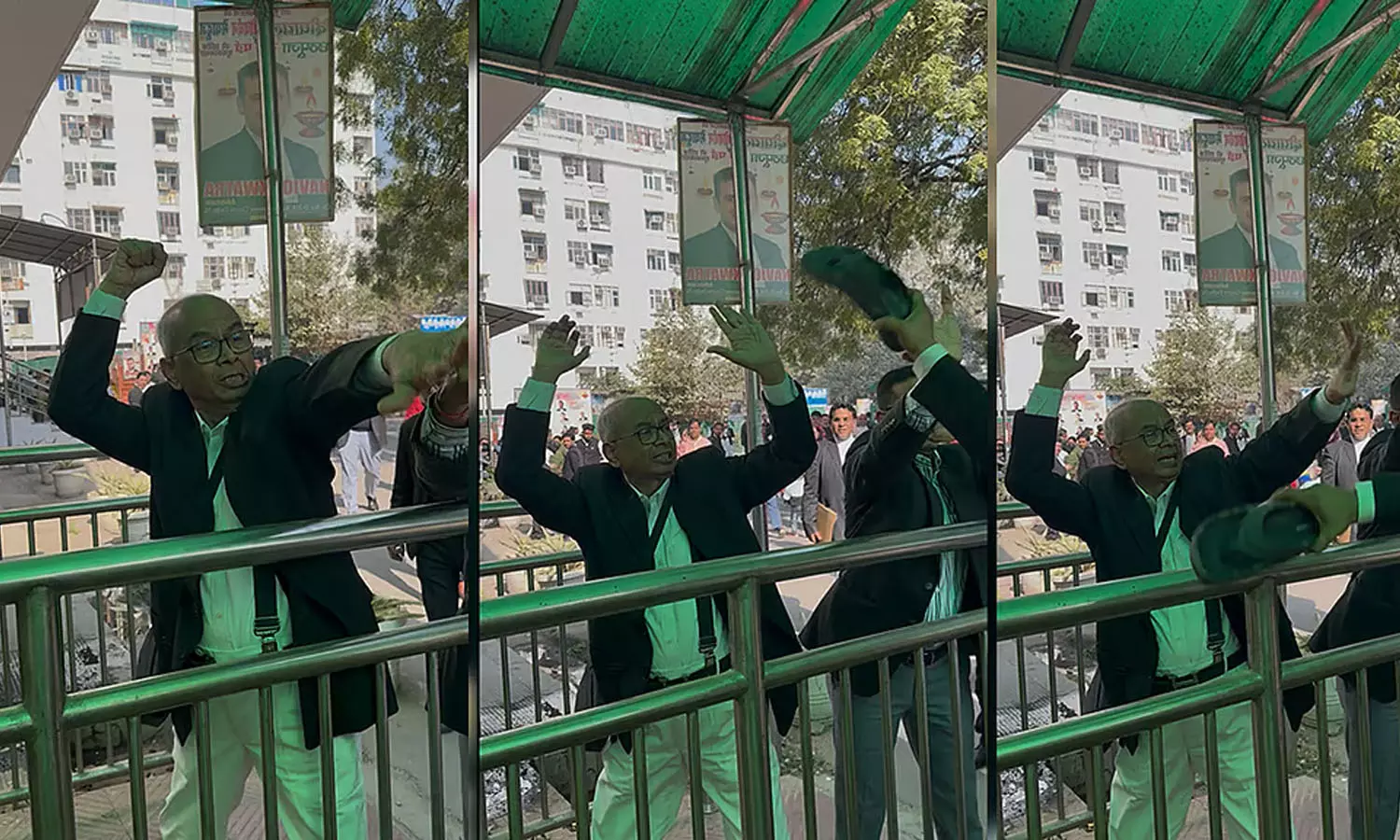 മുൻ ചീഫ് ജസ്റ്റിസ് ബി.ആർ ഗവായിക്ക് നേരെ ഷൂ എറിഞ്ഞ അഭിഭാഷകൻ രാകേഷ് കിഷോറിനെതിരെ കോടതിയിൽ ചെരിപ്പേറ് മുൻ ചീഫ് ജസ്റ്റിസ് ബി.ആർ ഗവായിക്ക് നേരെ ഷൂ എറിഞ്ഞ അഭിഭാഷകൻ രാകേഷ് കിഷോറിനെതിരെ കോടതിയിൽ ചെരിപ്പേറ്