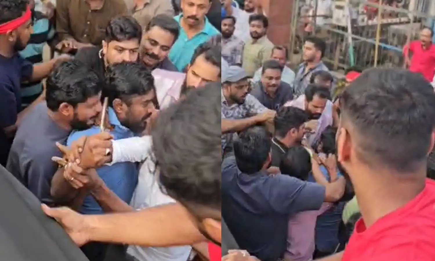 കോഴിക്കോട്ട് കൊട്ടിക്കലാശത്തിനിടെ കത്തിവീശി എൽഡിഎഫ് പ്രവർത്തകർ കോഴിക്കോട്ട് കൊട്ടിക്കലാശത്തിനിടെ കത്തിവീശി എൽഡിഎഫ് പ്രവർത്തകർ