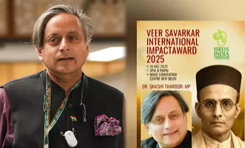 പ്രഥമ സവർക്കർ പുരസ്‌കാരം ശശി തരൂരിന്;ചടങ്ങില്‍ പങ്കെടുക്കില്ലെന്ന് തരൂര്‍