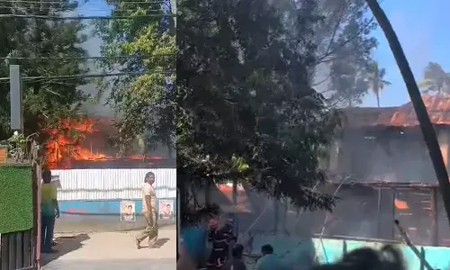 തിരുവനന്തപുരം വർക്കലയിൽ വൻ തീപിടിത്തം; റിസോർട്ട് പൂർണമായി കത്തിനശിച്ചു