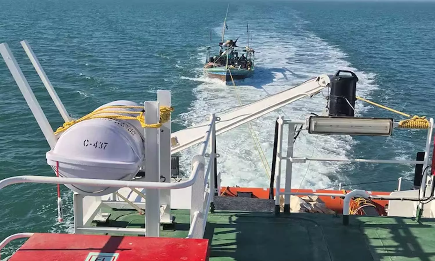 Coast Guard Seizes Pak Boat In Indian Waters Detains 11 Crew Members Coast Guard Seizes Pak Boat In Indian Waters Detains 11 Crew Members