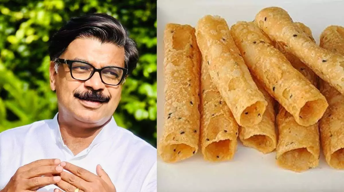 തദ്ദേശ തെരഞ്ഞെടുപ്പ് ജയം; മൂവാറ്റുപുഴയിൽ കുഴലപ്പം വിതരണം ചെയ്ത് മാത്യു കുഴൽനാടൻ