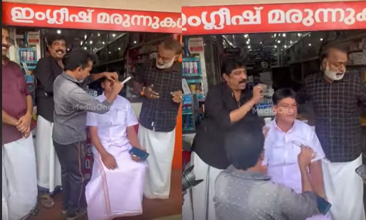 Bet for party Finally ldf worker man lost his mustache in pathanamthitta Bet for party Finally ldf worker man lost his mustache in pathanamthitta