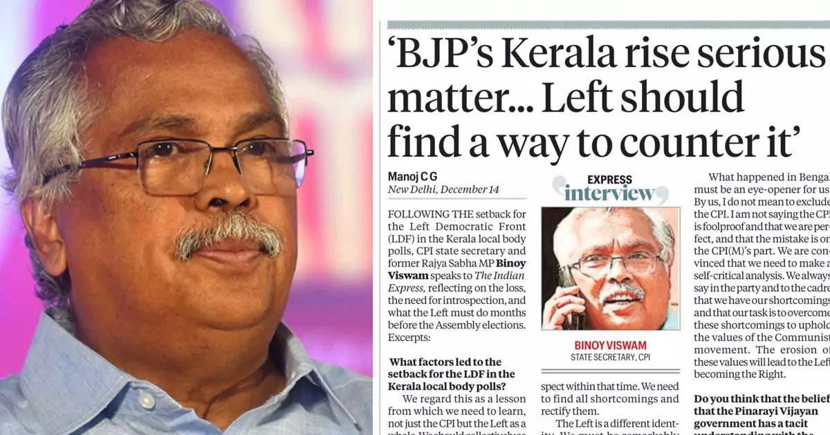 ശബരിമല വിവാദം പ്രതീക്ഷിച്ചതിലും കൂടുതൽ തിരിച്ചടിച്ചു; ബിനോയ് വിശ്വം ശബരിമല വിവാദം പ്രതീക്ഷിച്ചതിലും കൂടുതൽ തിരിച്ചടിച്ചു; ബിനോയ് വിശ്വം