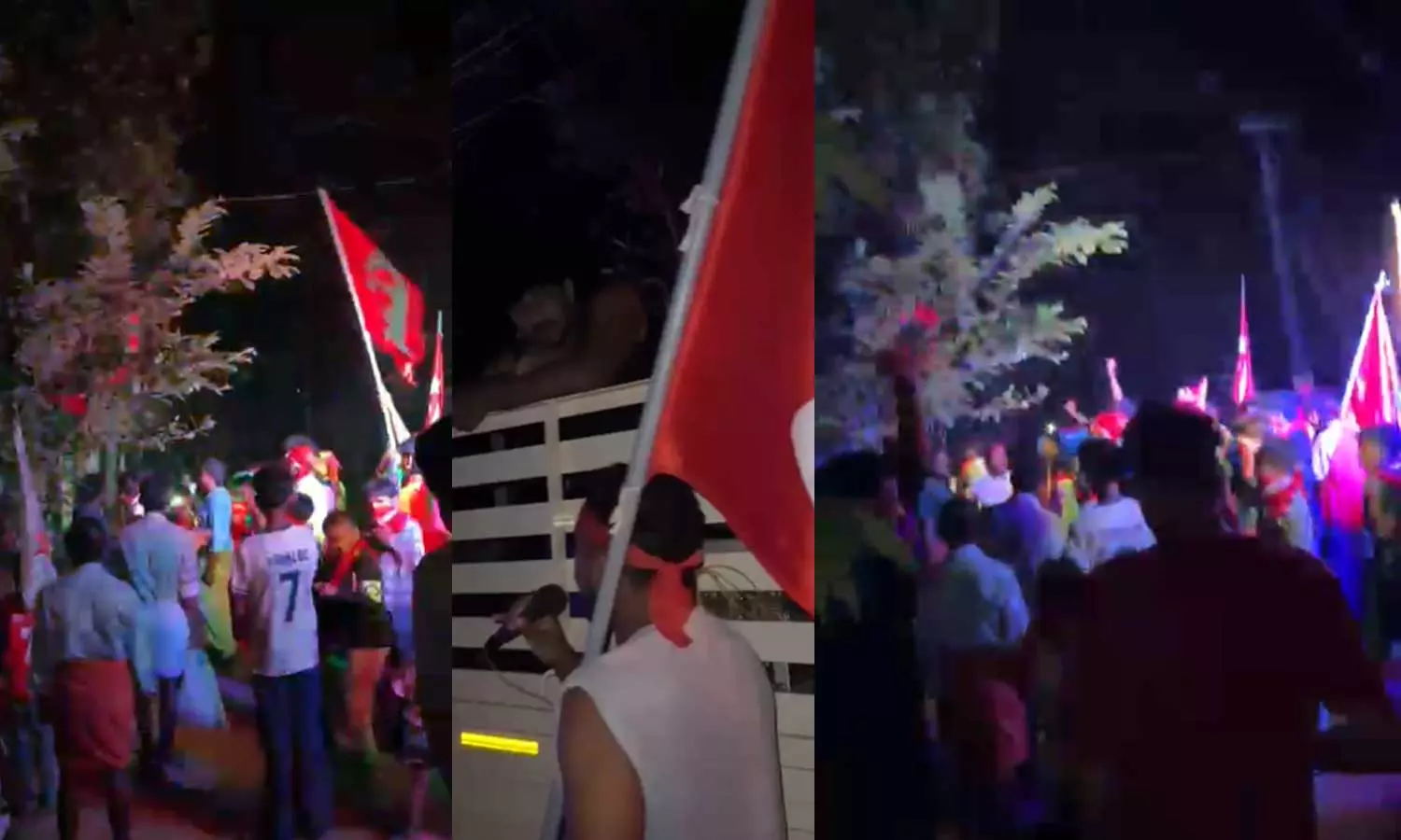 കൈയും വെട്ടും കാലും വെട്ടും വേണ്ടി വന്നാൽ തലയും വെട്ടും: മലപ്പുറത്ത് കോൺഗ്രസ് നേതാവിനെതിരെ കൊലവിളി മുദ്രാവാക്യവുമായി സിപിഎം പ്രവർത്തകർ കൈയും വെട്ടും കാലും വെട്ടും വേണ്ടി വന്നാൽ തലയും വെട്ടും: മലപ്പുറത്ത് കോൺഗ്രസ് നേതാവിനെതിരെ കൊലവിളി മുദ്രാവാക്യവുമായി സിപിഎം പ്രവർത്തകർ