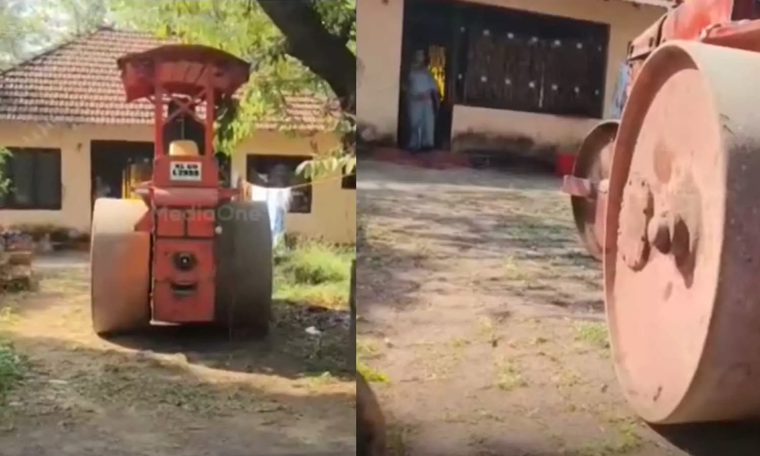 റോഡ് റോളർ നിർത്തിയിട്ടിരിക്കുന്നത് വീട്ടുപടിക്കലിൽ, ആരുടേതാണെന്നറിയില്ല; പുറത്തിറങ്ങാനാകാതെ 98 വയസുള്ള അമ്മയും മകളും റോഡ് റോളർ നിർത്തിയിട്ടിരിക്കുന്നത് വീട്ടുപടിക്കലിൽ, ആരുടേതാണെന്നറിയില്ല; പുറത്തിറങ്ങാനാകാതെ 98 വയസുള്ള അമ്മയും മകളും