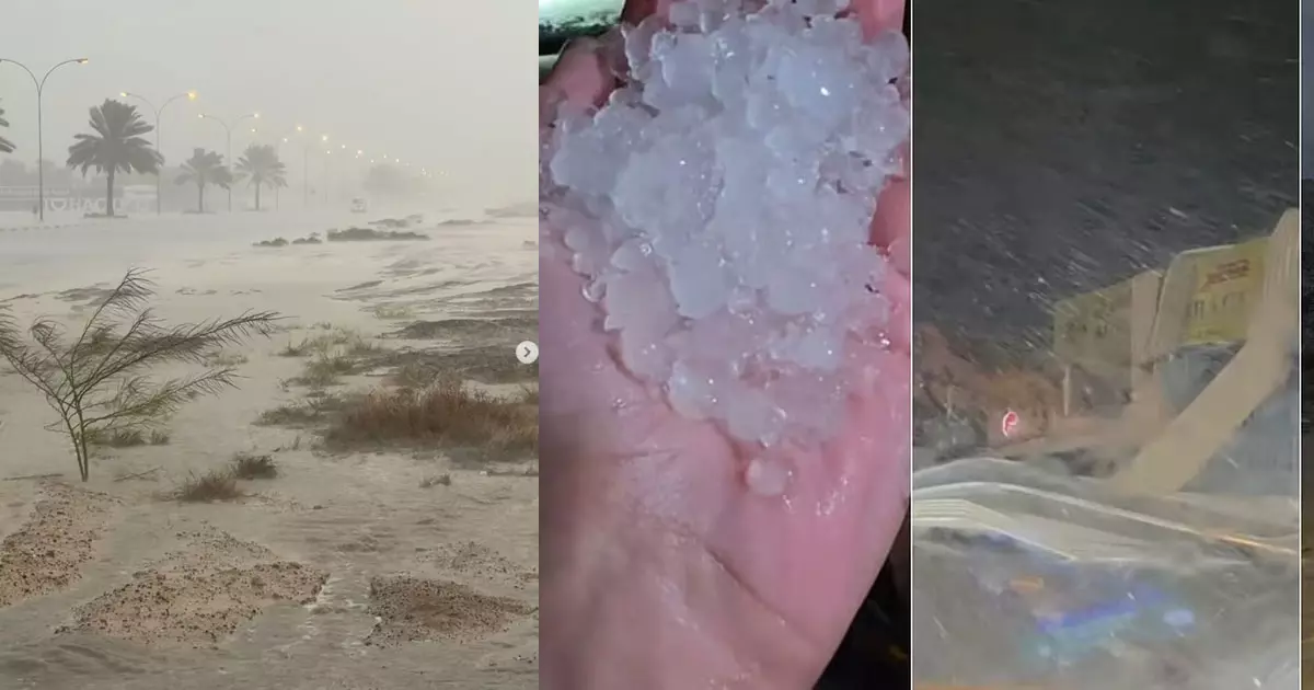 Heavy rain in many parts of UAE Heavy rain in many parts of UAE