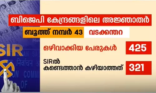 എസ്ഐആര്‍; പാലക്കാട്ടെ ബിജെപി ശക്തികേന്ദ്രങ്ങളിൽ അജ്ഞാത വോട്ടുകൾ