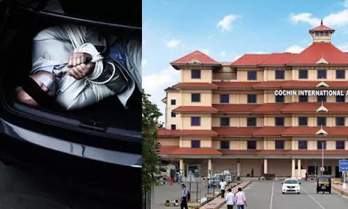 നെടുമ്പാശേരി വിമാനത്താവളത്തിൽ യാത്രക്കാരനെ തോക്കുചൂണ്ടി തട്ടികൊണ്ടുപോയി ബാഗോജും ഐ ഫോണും കവര്‍ന്നു