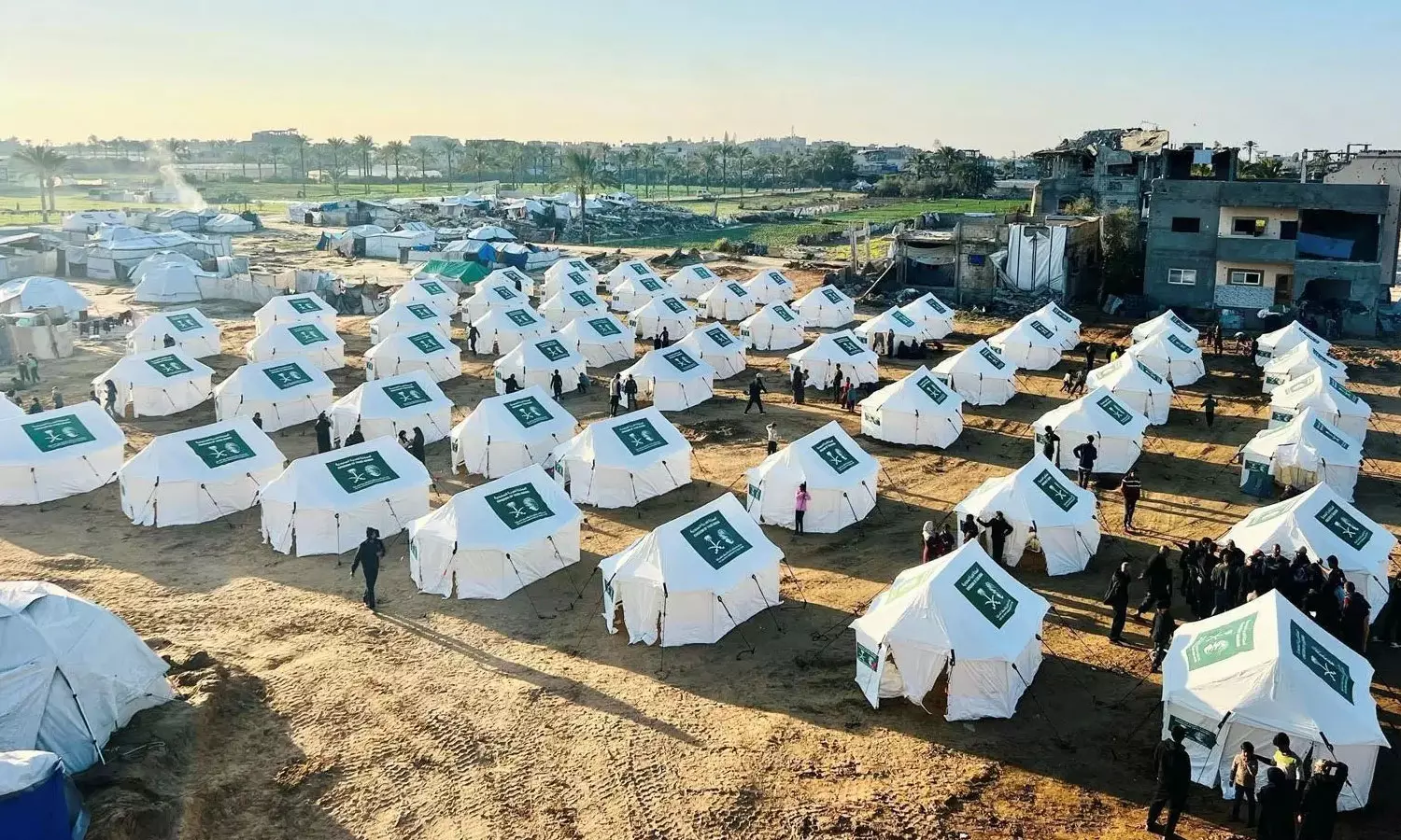 Saudi Arabia establishes new emergency camp in Gaza