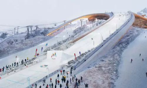 ശൈത്യകാല വിനോദത്തിനായി സ്കീയിങ്ങിന് സോണൊരുക്കി സൗദി