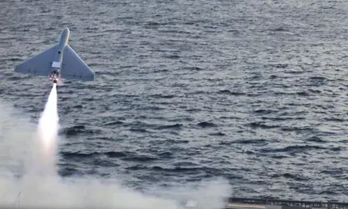 US successfully launches one-way attack drone from warship