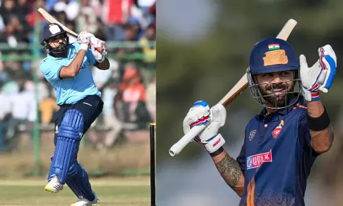 വിജയ് ഹസാരെ ട്രോഫി;വിരാട് കോഹ്ലിക്ക് അർധസെഞ്ച്വറി, രോഹിത് ശർമ റൺസ് എടുക്കാതെ പുറത്ത്