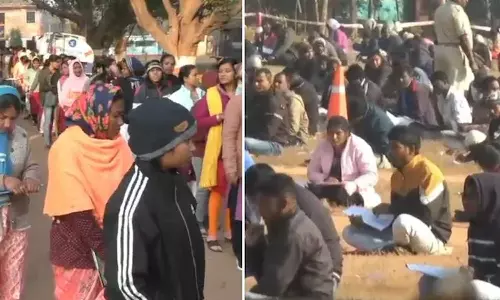 ഒഡീഷയിലെ ജാർസുഗുഡ ജില്ലയിലെ 102 ഹോം ഗാർഡ് തസ്തികകളിലേക്ക് നടന്ന എഴുത്തുപരീക്ഷയിൽ പങ്കെടുത്തത് 4,000ത്തിലധികം ഉദ്യോഗാർത്ഥികൾ ഒഡീഷയിലെ ജാർസുഗുഡ ജില്ലയിലെ 102 ഹോം ഗാർഡ് തസ്തികകളിലേക്ക് നടന്ന എഴുത്തുപരീക്ഷയിൽ പങ്കെടുത്തത് 4,000ത്തിലധികം ഉദ്യോഗാർത്ഥികൾ